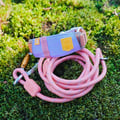 Rope Dog Leash Salmon Pink